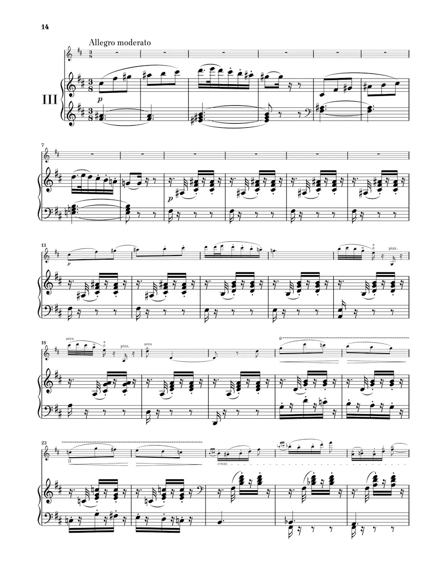 Sarasate: Carmen Fantasy, Op. 25 for Violin and Piano (Score and Parts) - Image 4