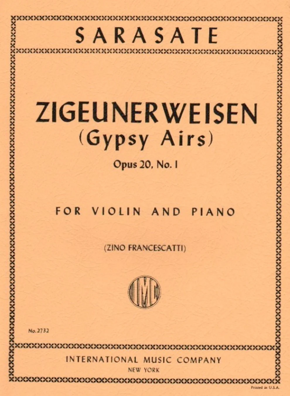 Sarasate Zigeunerweisen (Gypsy Airs)