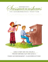 Sassmannshaus: Early Start on the Violin - Volume 1 (Piano Accompaniment)