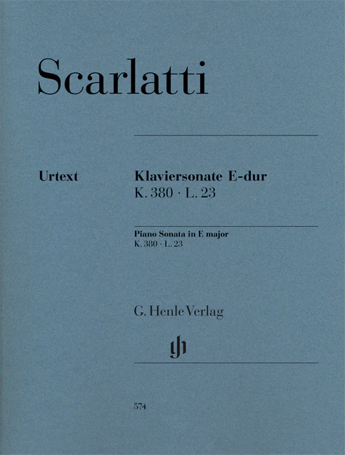 Scarlatti: Piano Sonata in E major K.380, L.23
