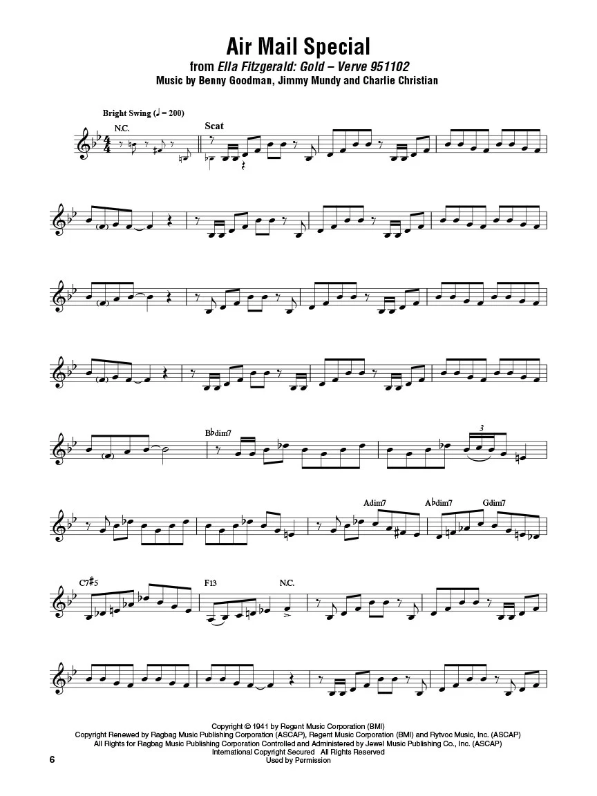 Scat Omnibook - for Vocalists and B-Flat Instruments - Image 3