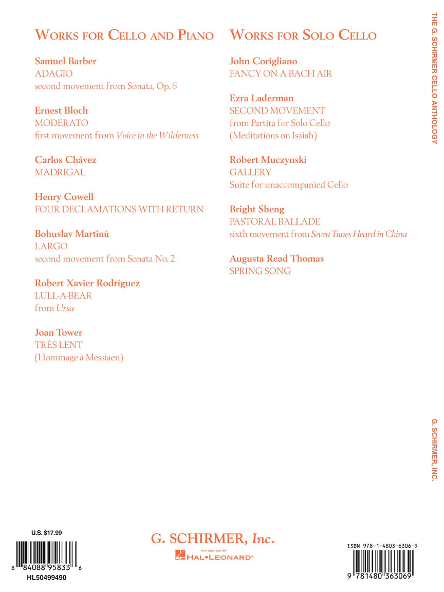 G. Schirmer Cello Anthology - Image 2