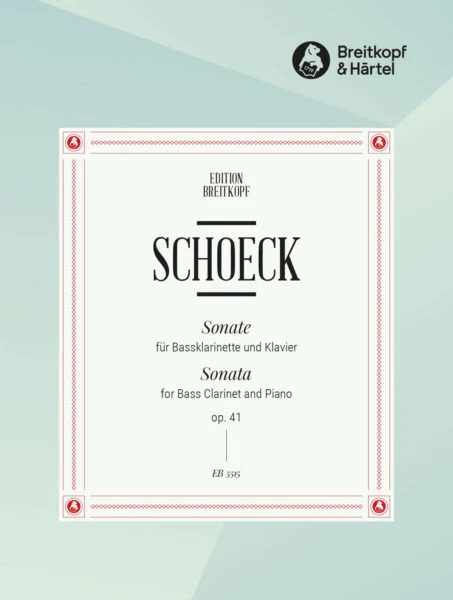 Schoeck Sonata Op. 41 Bass Clarinet and Piano