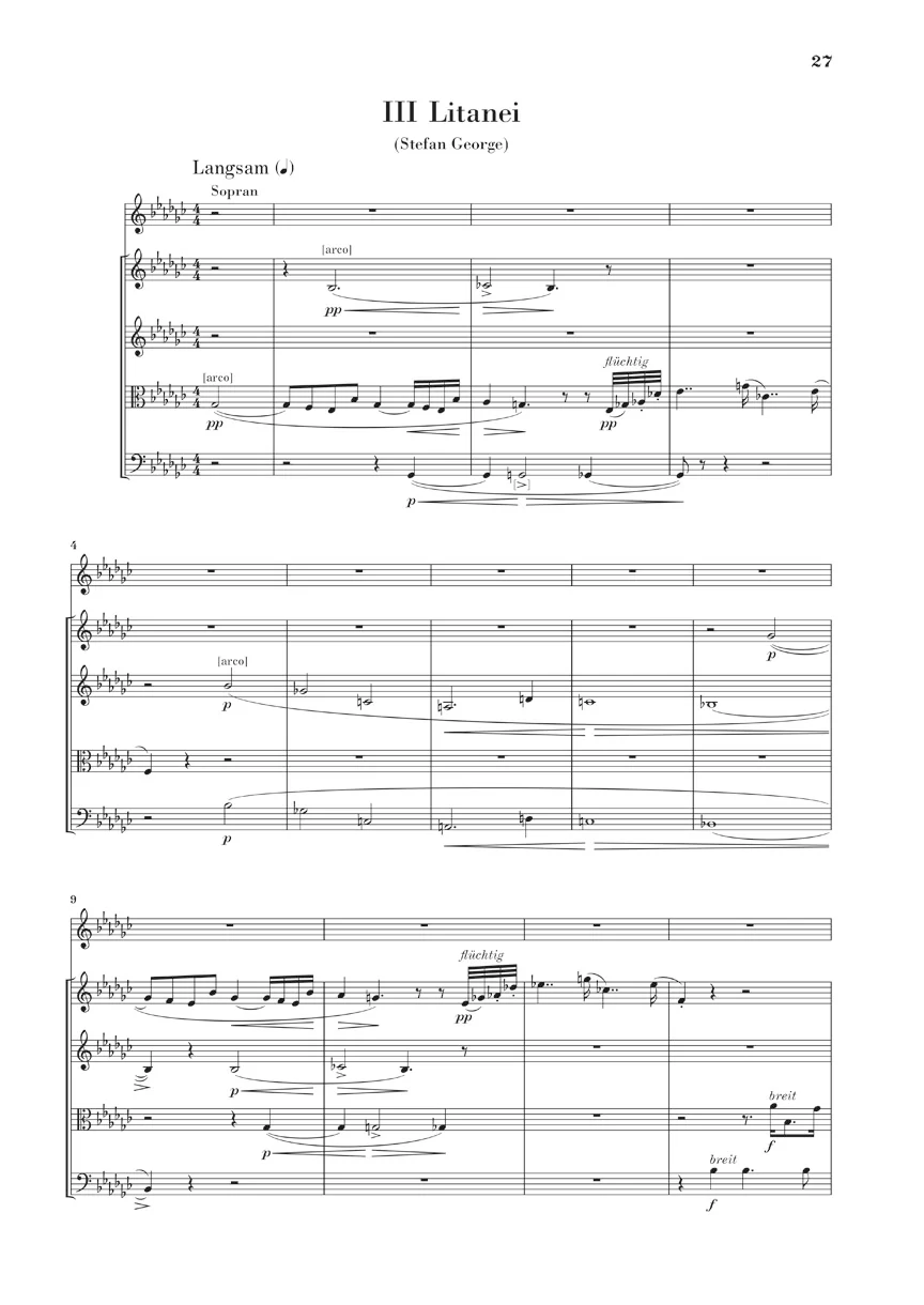 Schönberg: String Quartet No. 2, Op. 10 (Study Score) - Image 4