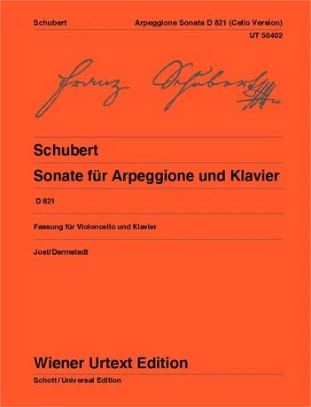 Schubert: Sonata for Arpeggione and Piano for cello and piano - op. posth. D 821