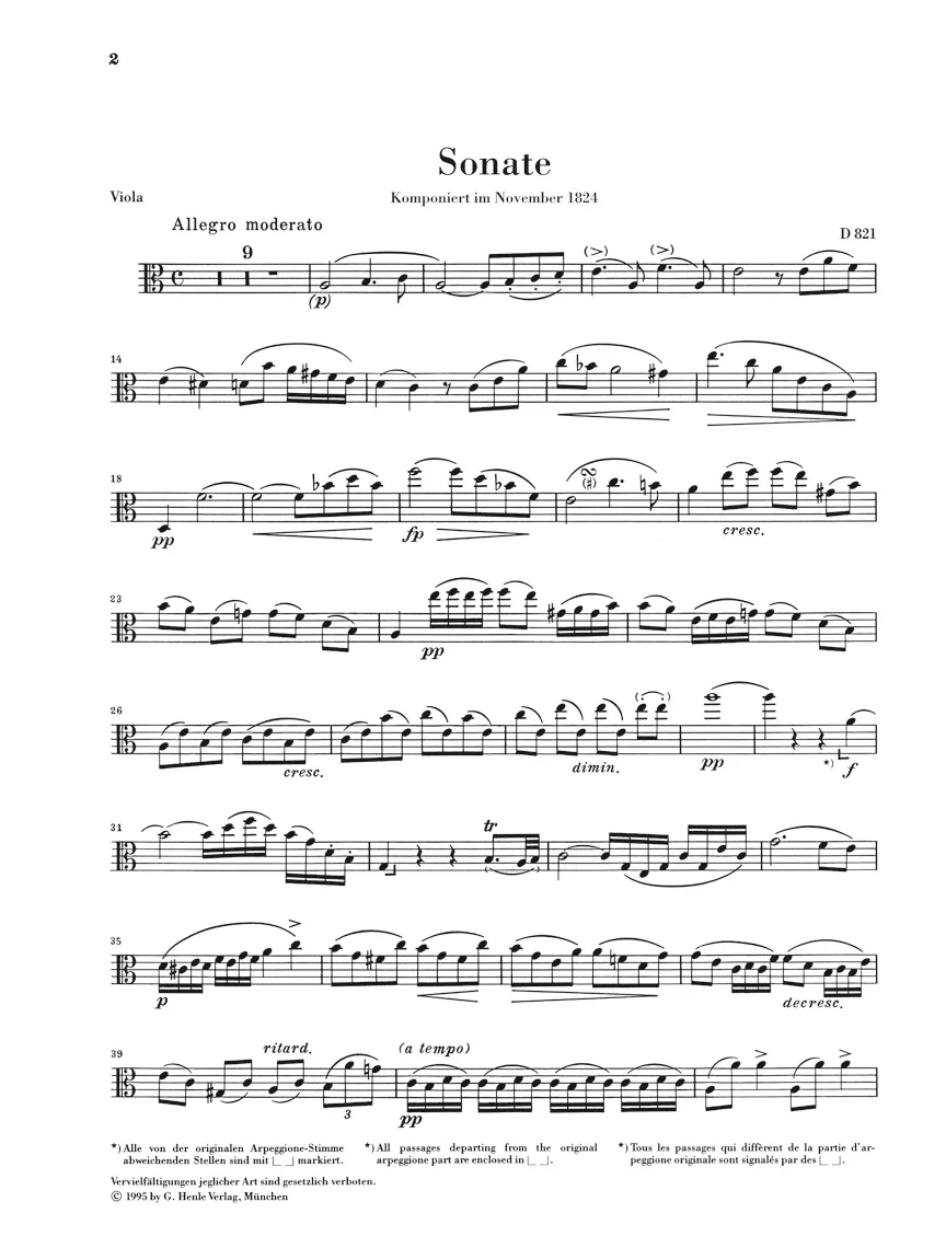 Schubert: Arpeggione Sonata D 821 - Image 3