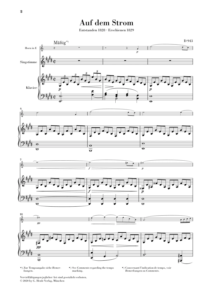 Schubert: On the River D 943 (Score and Parts) - Image 2