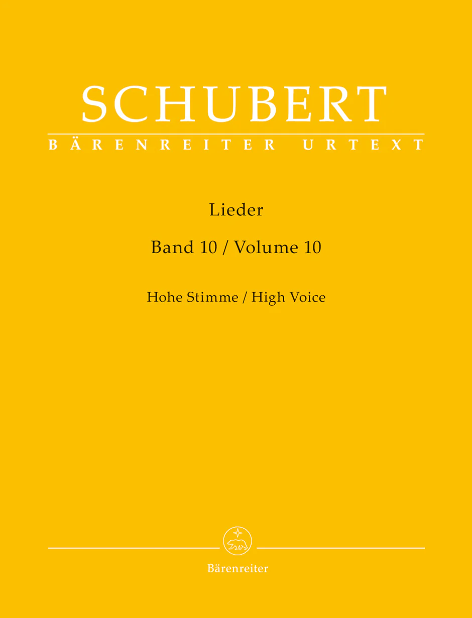 Schubert Lieder, Volume 10 for High Voice