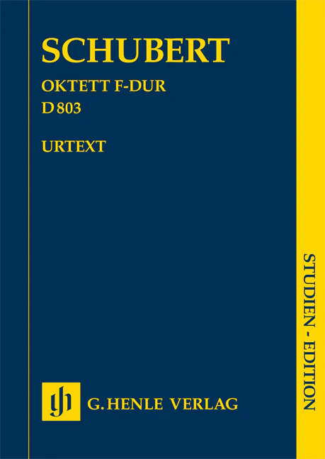 Schubert: Octet in F major D 803 (Study Score)