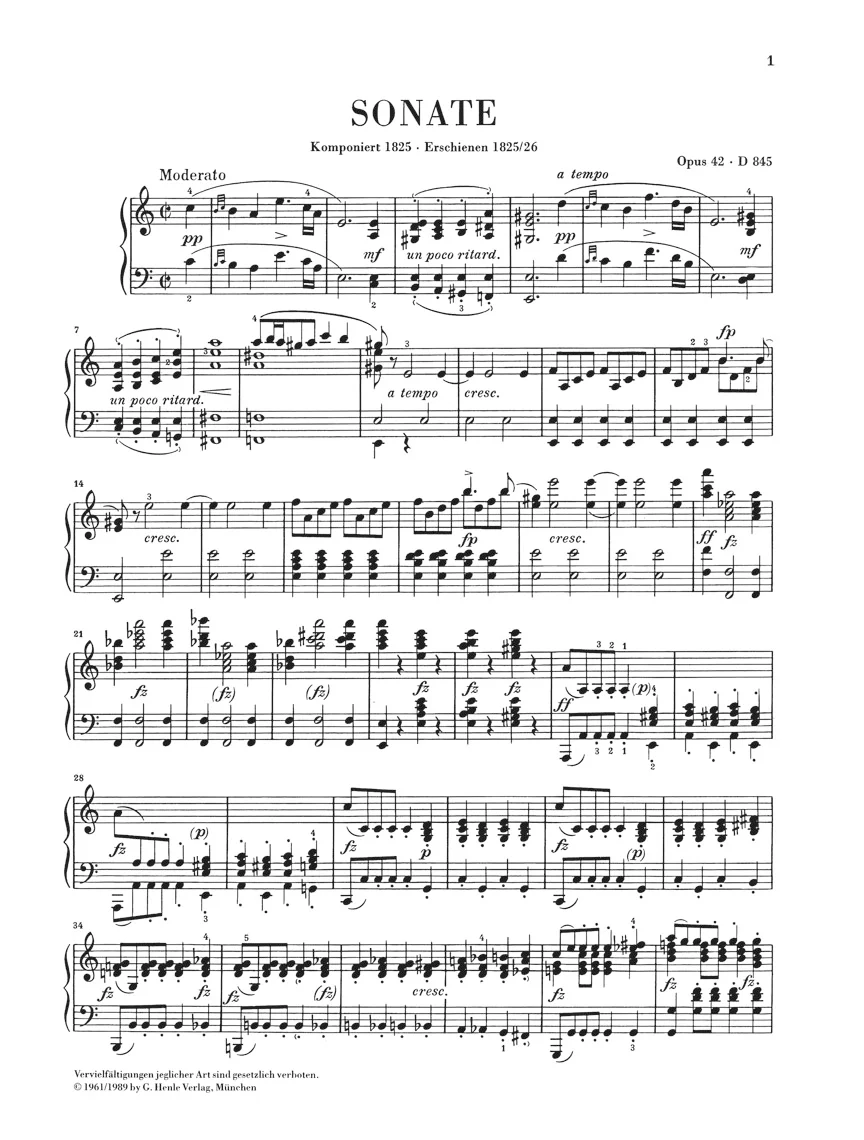 Schubert: Piano Sonata a minor, Op. 42 D 845 - Image 2