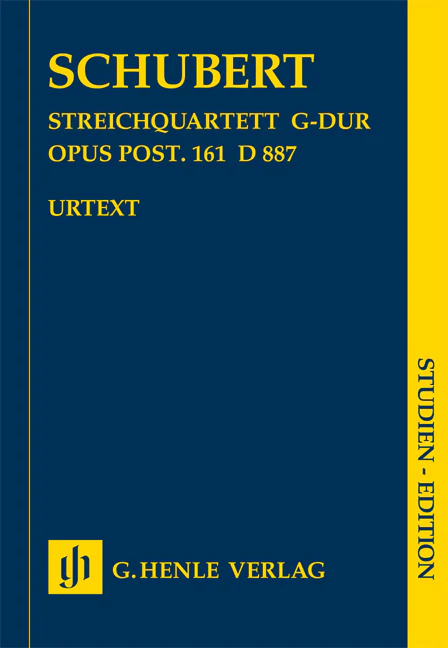 Schubert: String Quartet in G major, Op. post. 161 D 887 (Study Score)