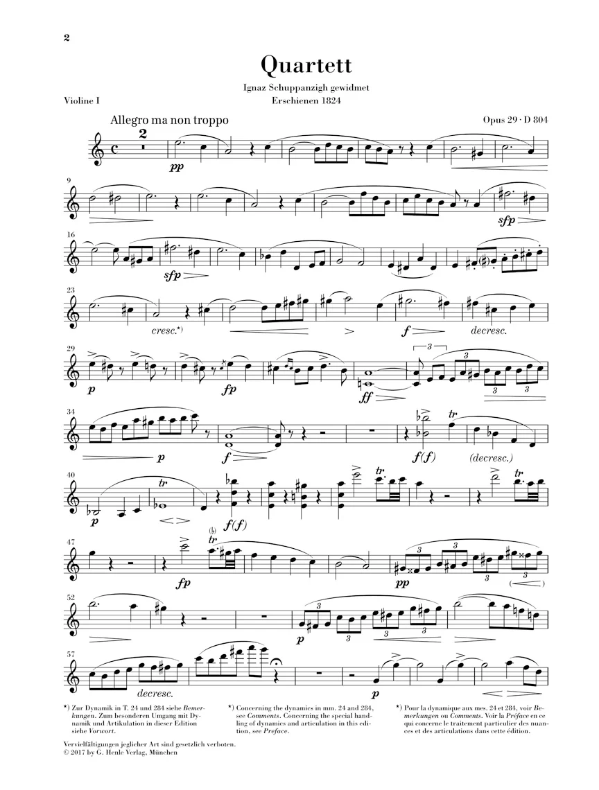 Schubert: String Quartet in a minor, Op. 29 D 804 - Image 2