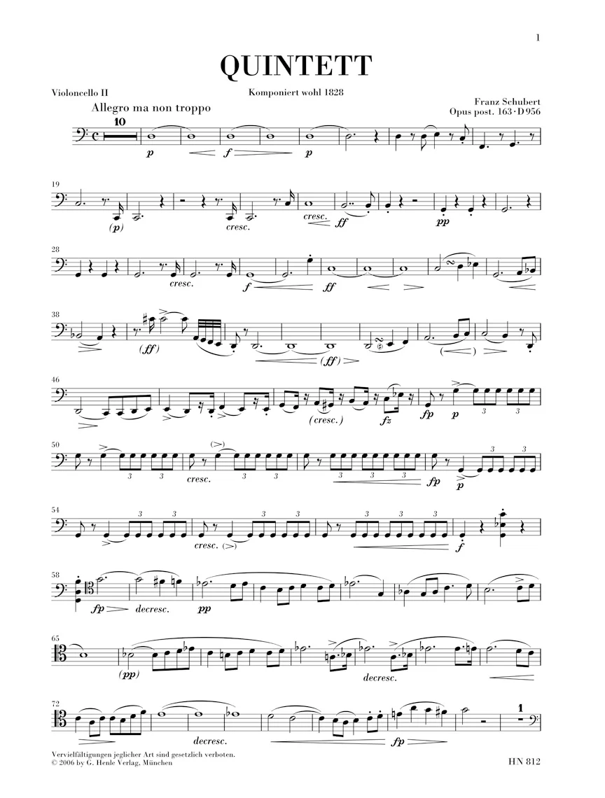 Schubert: String Quintet in C major, Op. post. 163 D 956 - Image 6