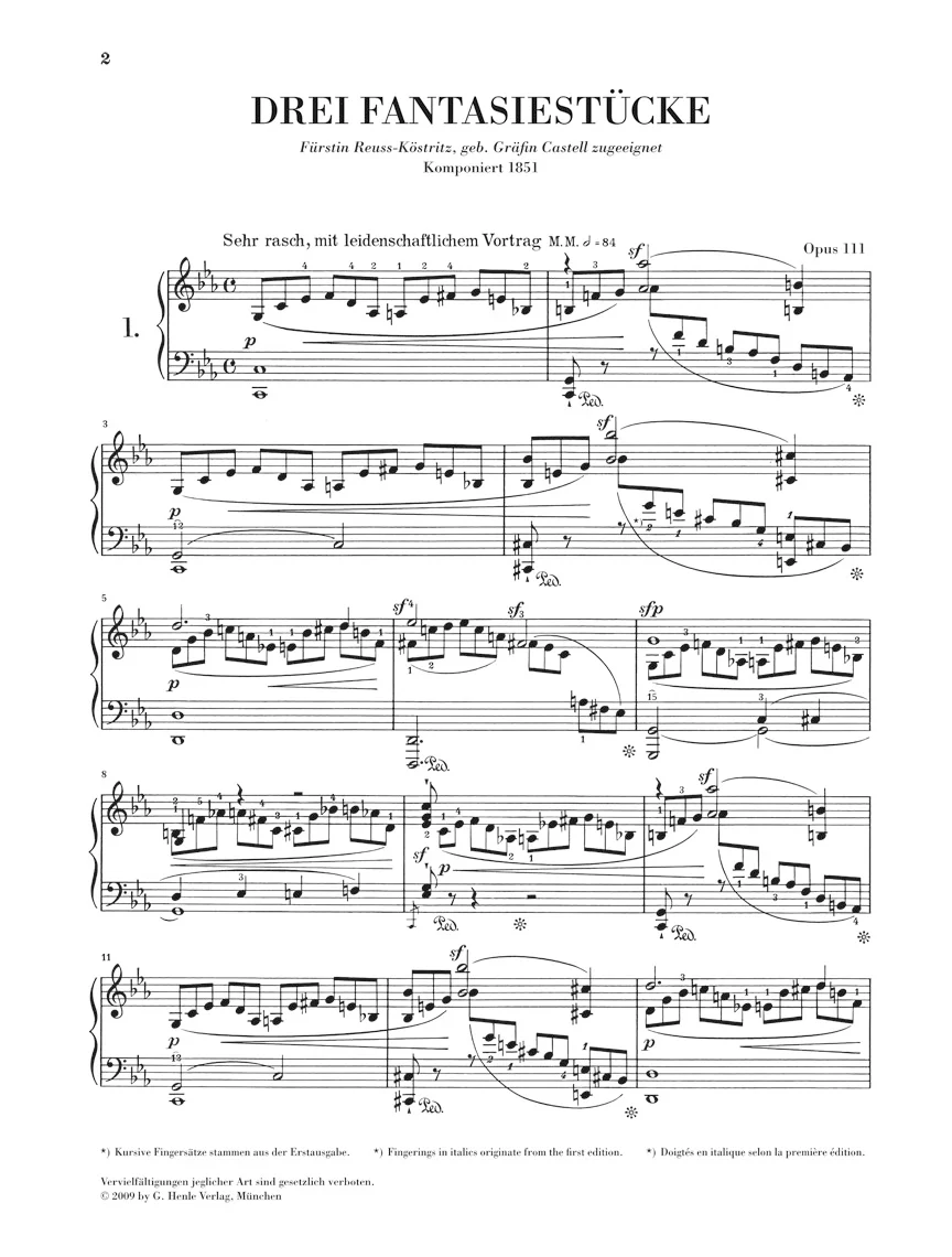 Schumann: Three Fantasy Pieces, Op. 111 - Image 2