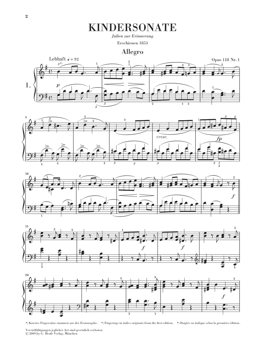 Schumann: Three Piano Sonatas for the Young, Op. 118 - Image 2
