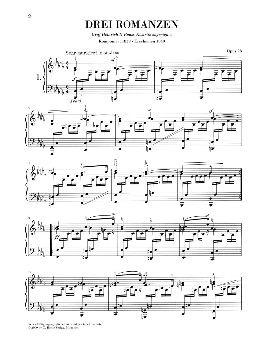 Schumann: Three Romances, Op. 28 - Image 2