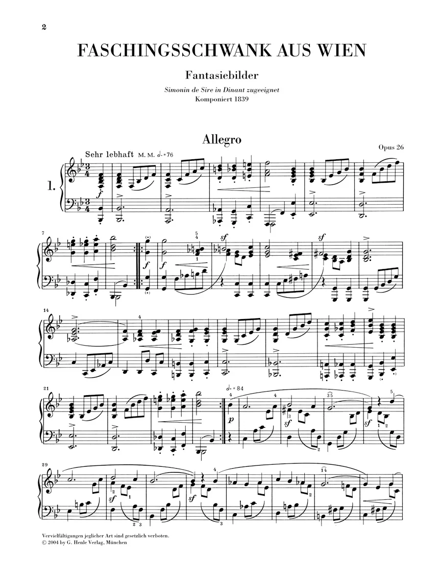 Schumann: Carnival of Vienna, Op. 26 - Image 2