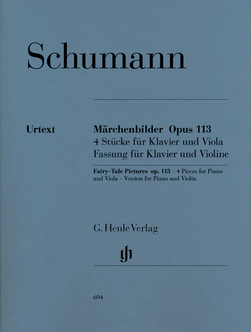 Schumann: Fairy-Tale Pictures for Viola and Piano, Op. 113