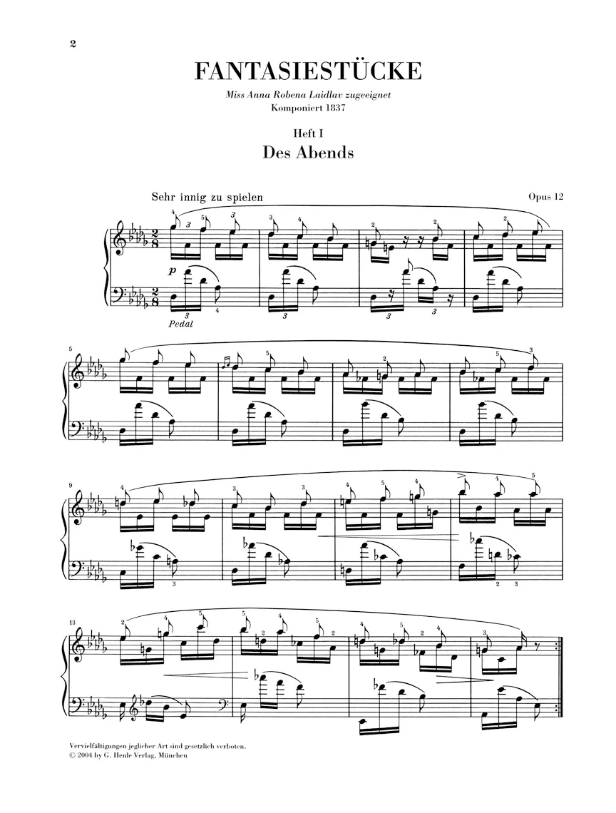 Schumann: Fantasy Pieces, Op. 12 - Image 2