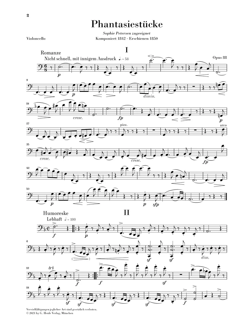 Schumann: Fantasy Pieces, Op. 88 for Piano Trio - Image 6