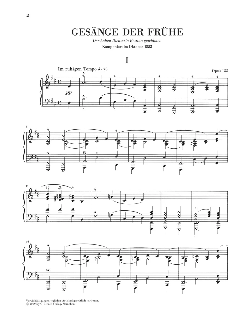 Schumann: Gesänge der Frühe, Op. 133 - Image 2