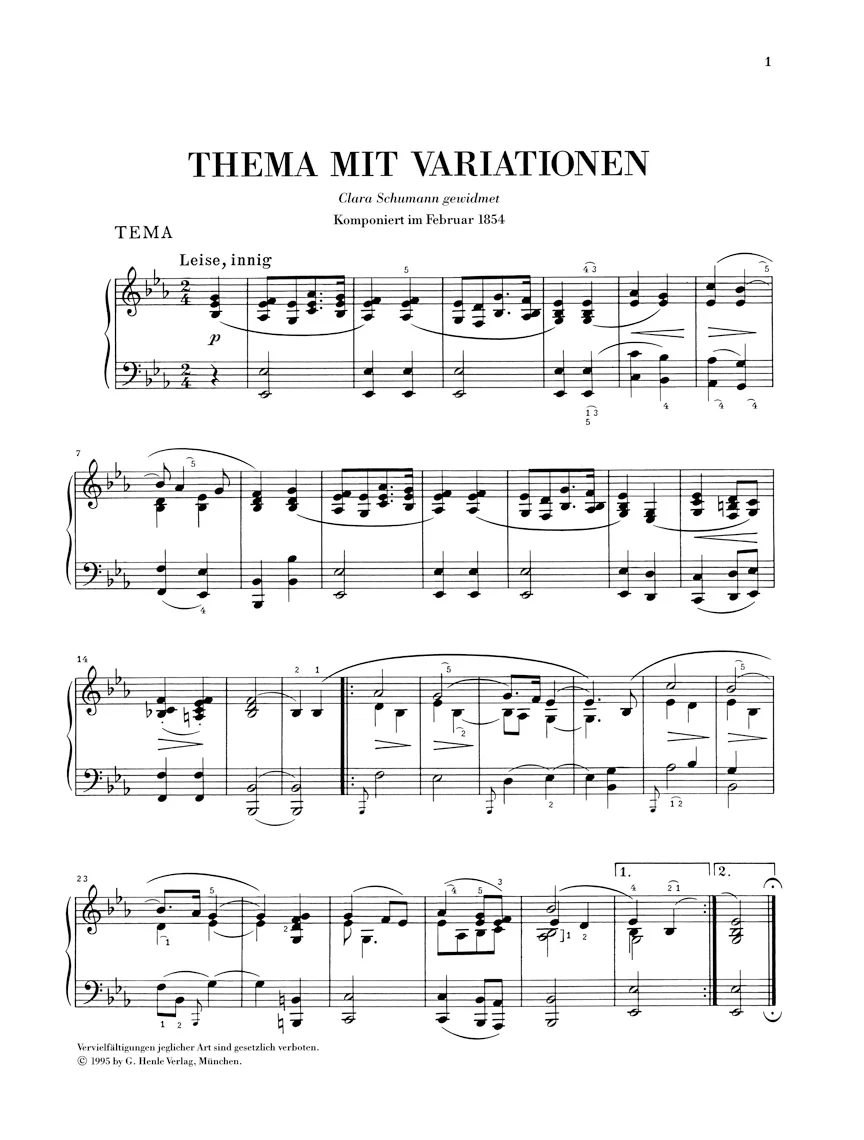 Schumann: Variations on a Theme (Ghost Variations) - Image 2