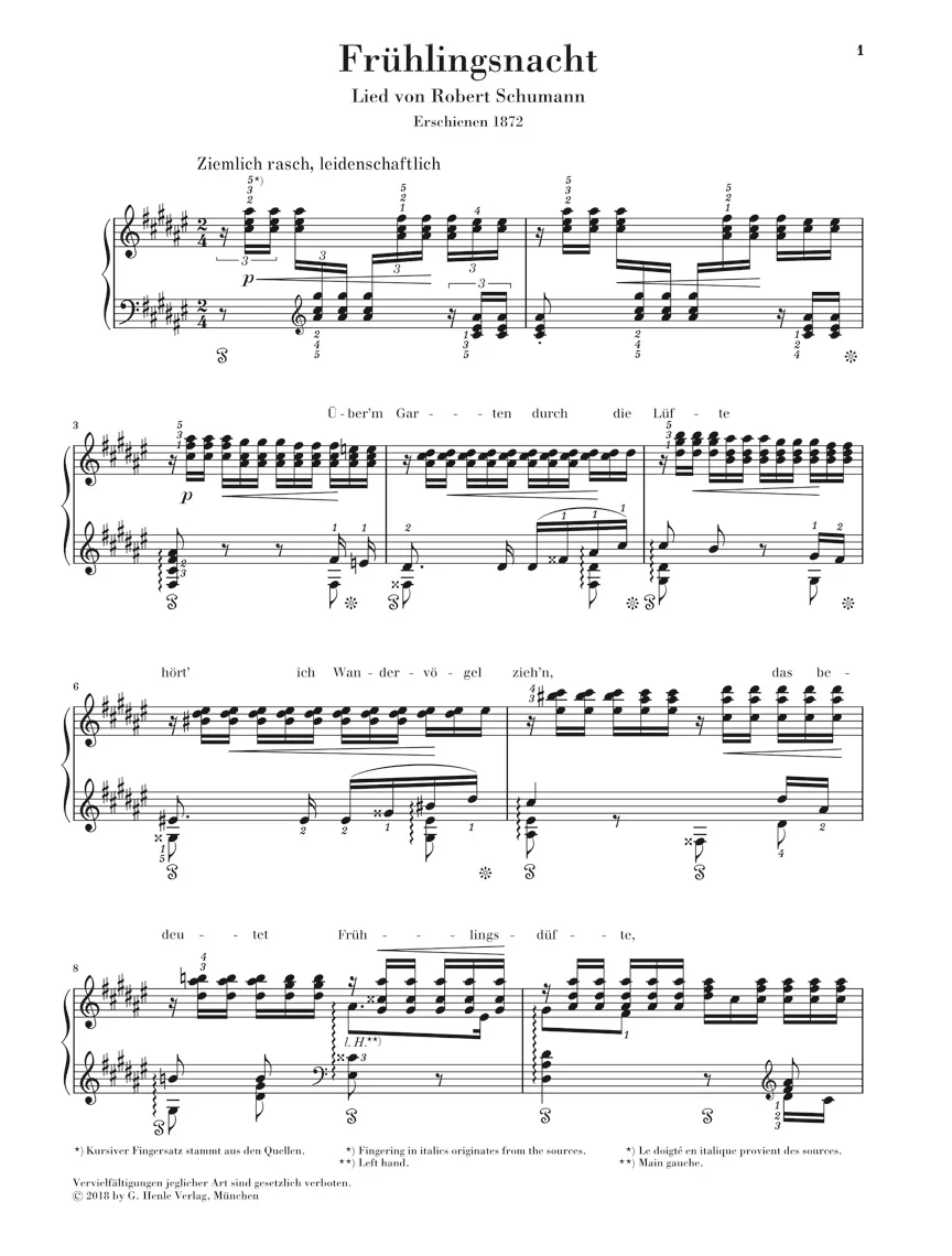 Liszt-Schumann: Spring Night from Song Cycle, Op. 39 - Image 2