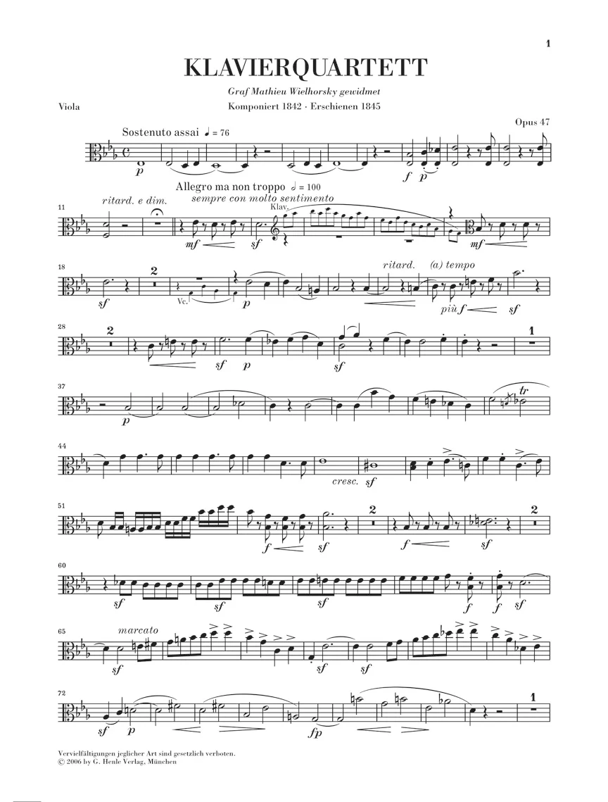 Schumann: Piano Quartet in E flat major, Op. 47 - Image 4
