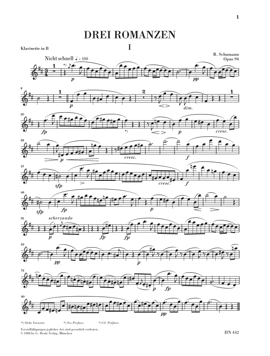 Schumann: Three Romances, Op. 94 for Oboe and Piano - Image 4