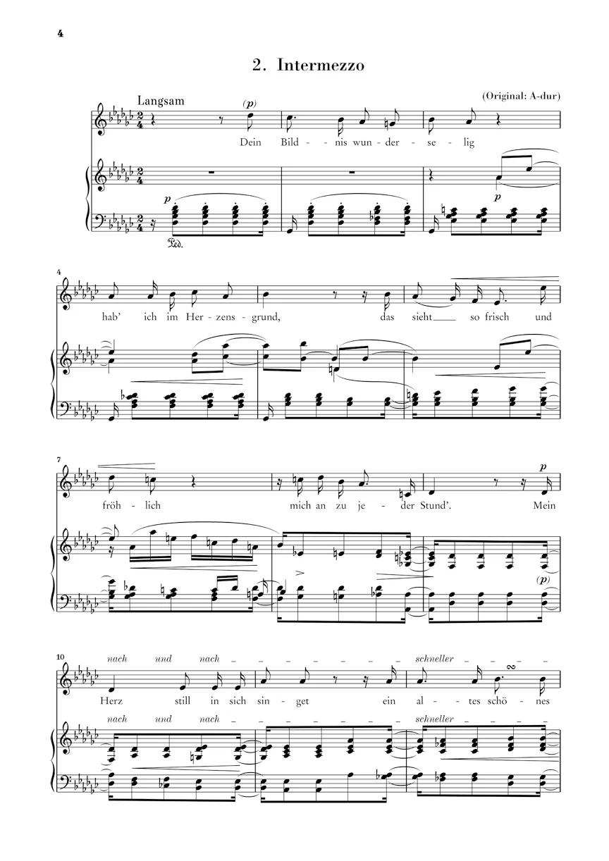Schumann: Song Cycle, Op. 39 on Poems by Eichendorff - 1842 and 1850 Version - Medium Voice - Image 4