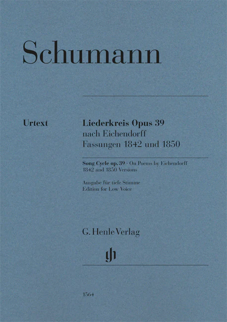 Schumann: Song Cycle, Op. 39 on Poems by Eichendorff - 1842 and 1850 Version - Low Voice
