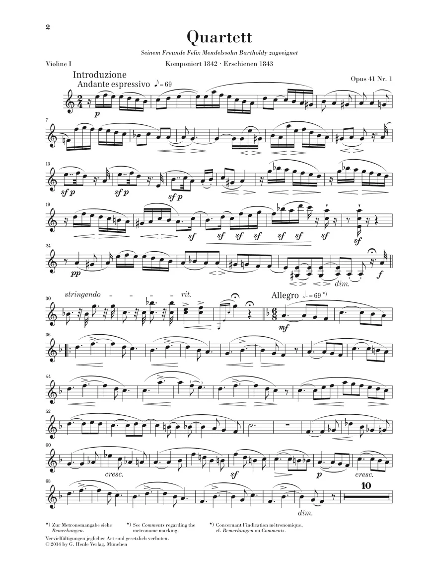 Schumann: String Quartets, Op. 41 - Image 2