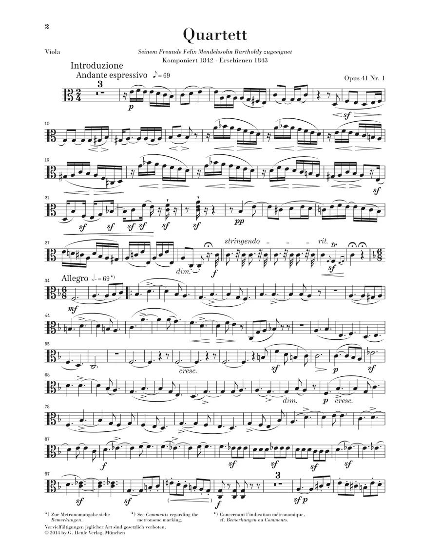 Schumann: String Quartets, Op. 41 - Image 4