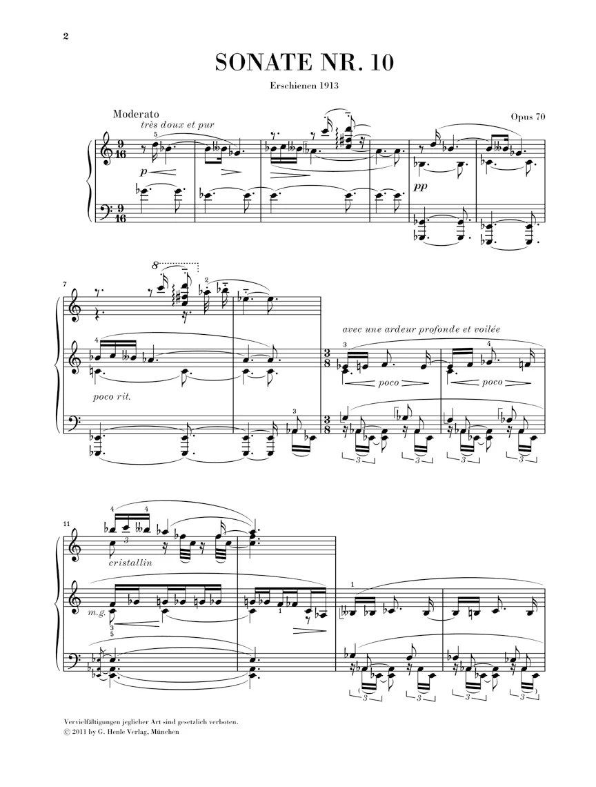Scriabin: Piano Sonata No. 10, Op. 70 - Image 2