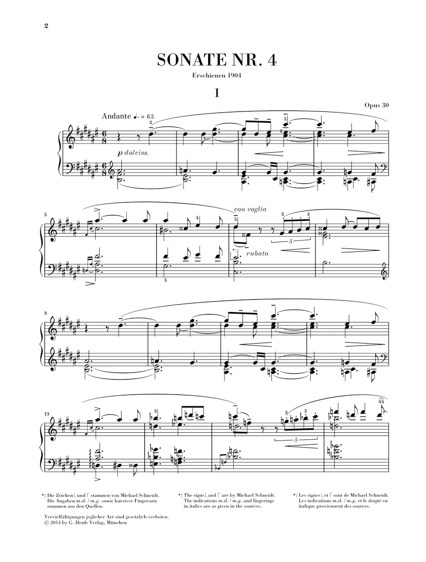 Scriabin: Piano Sonata No.4 in F sharp major, Op.30 - Image 2