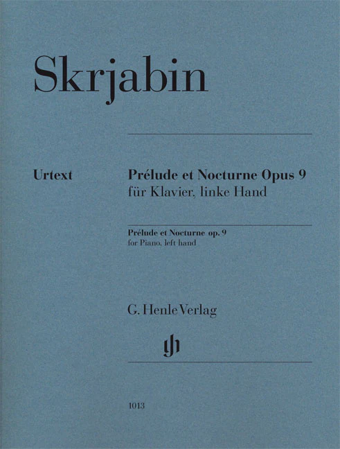 Scriabin: Prélude et Nocturne, Op. 9 for Piano, left hand