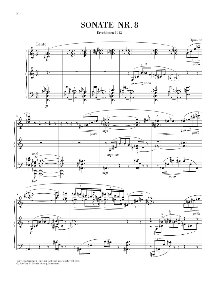 Scriabin: Piano Sonata No. 8, Op. 66 - Image 2