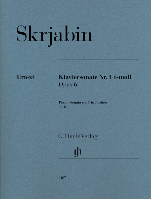 Scriabin: Piano Sonata No. 1 in f minor, Op. 6