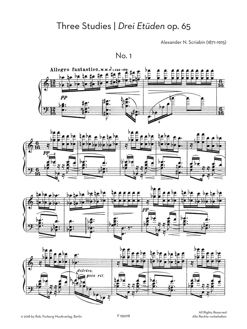 Scriabin: Three Studies for Piano, Op. 65 - Image 4