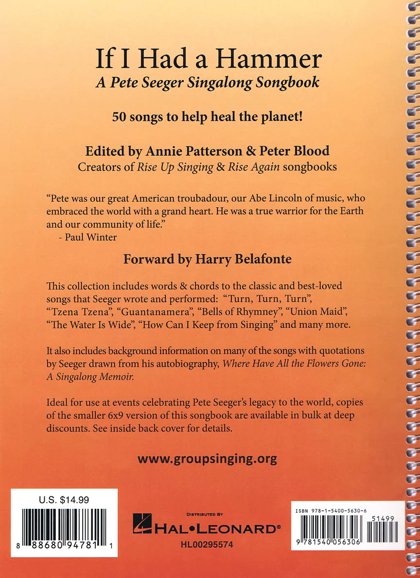 Seeger, Pete - If I Had a Hammer - Pete Seeger Sing-Along Songbook - Image 5
