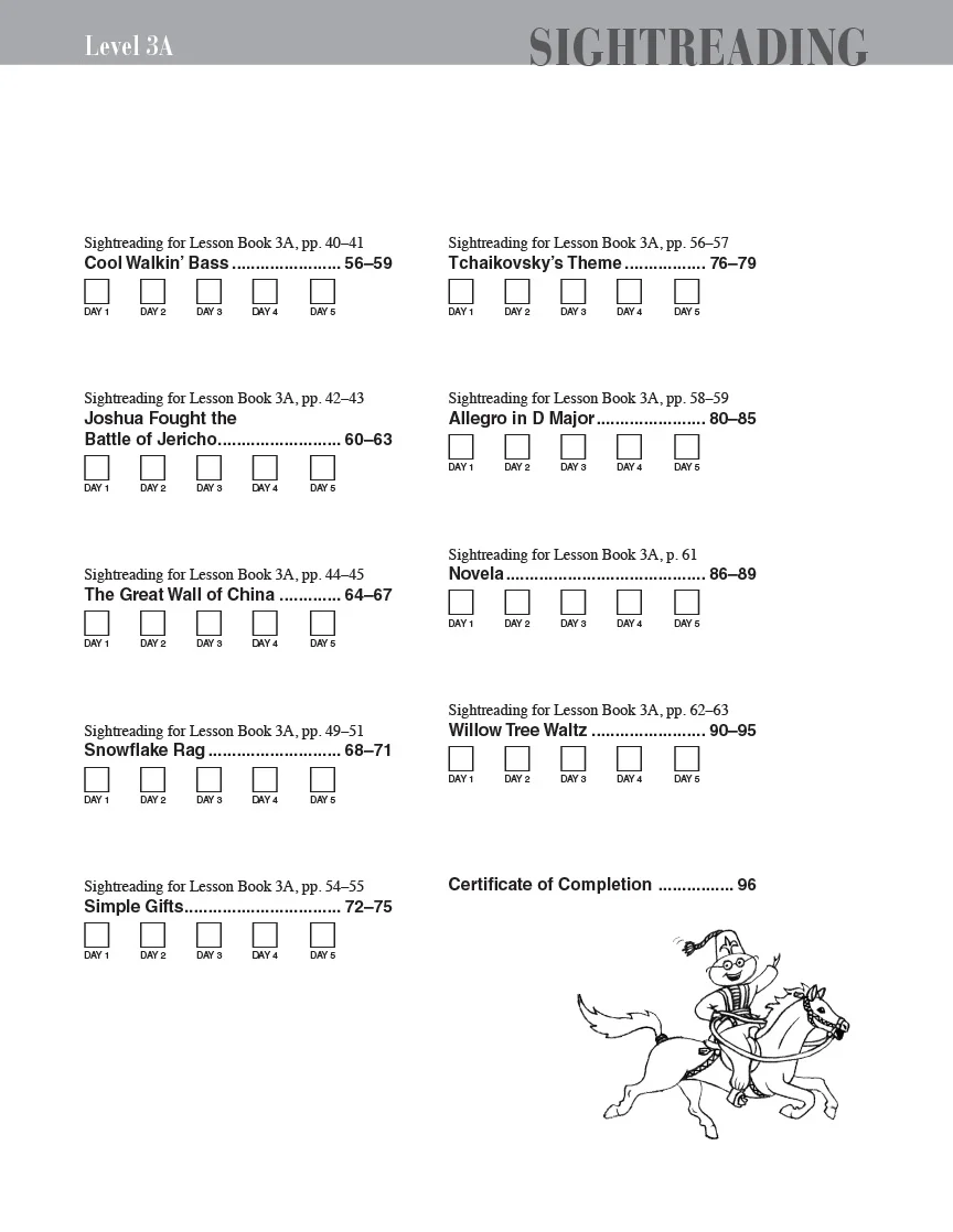 Faber Piano Adventures SightReading Book 3A - Image 3
