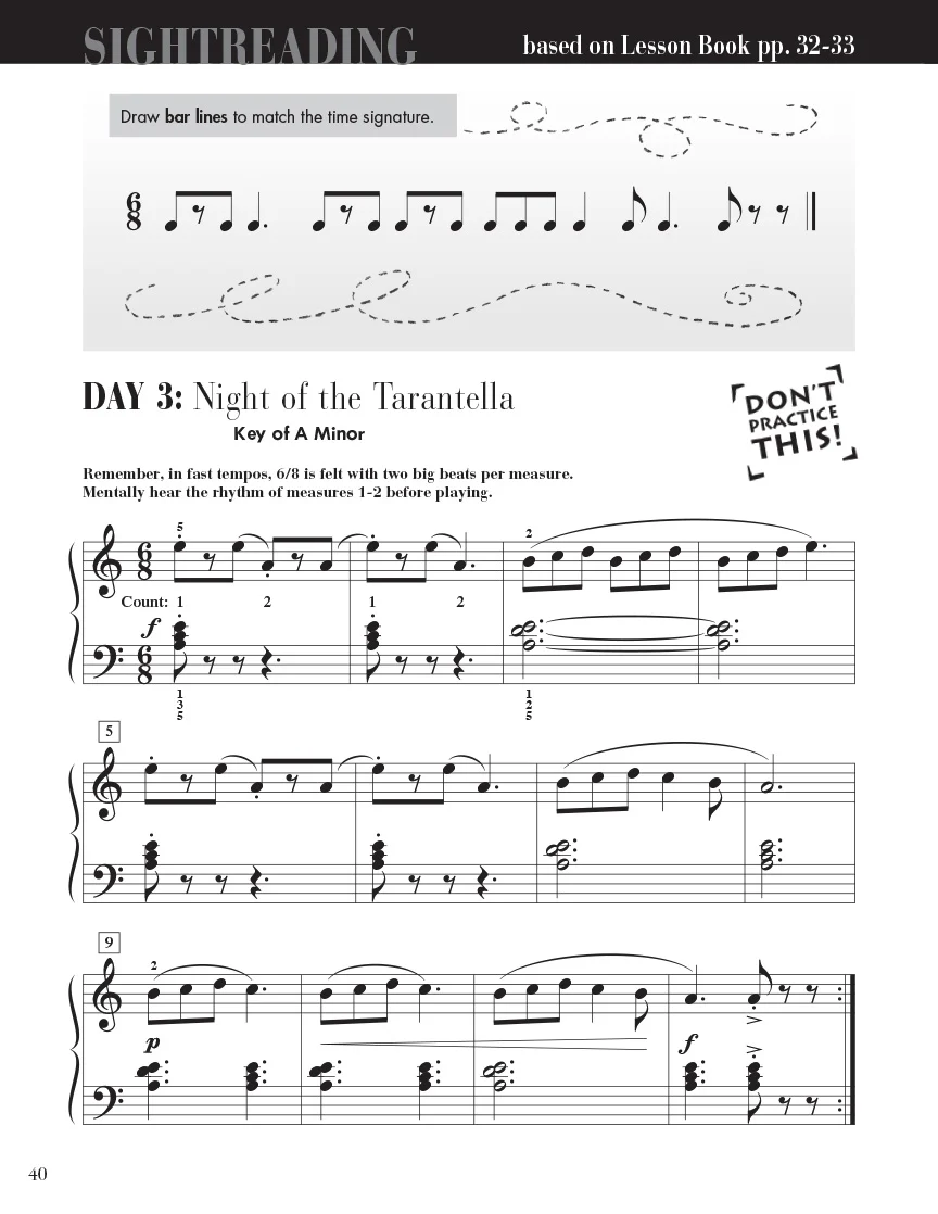 Faber Piano Adventures SightReading Book 3A - Image 5