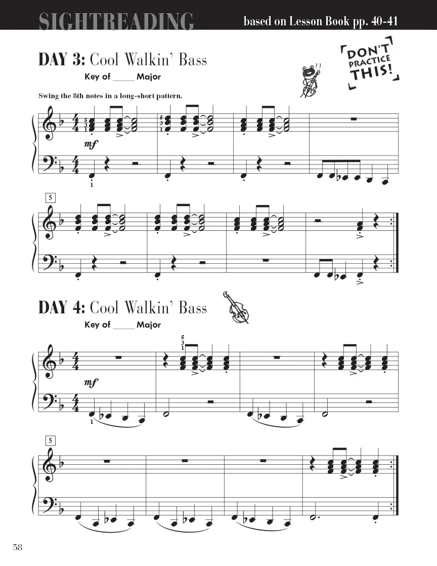 Faber Piano Adventures SightReading Book 3A - Image 6