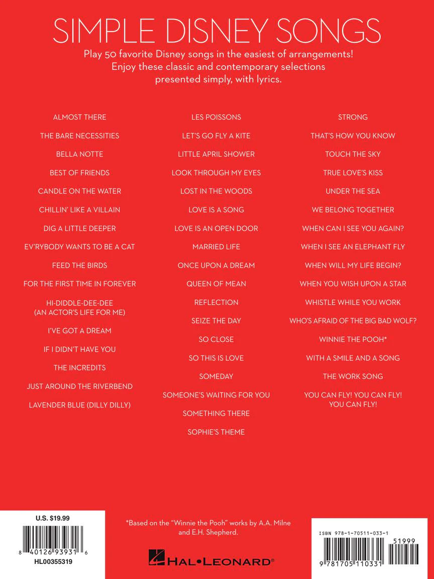 Simple Disney Songs The Easiest Easy Piano Songs - Image 7