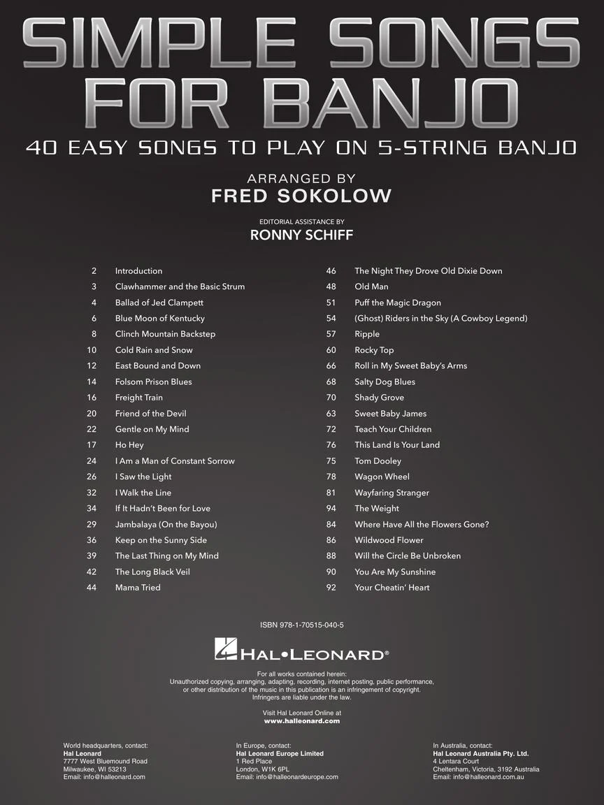 Simple Songs for Banjo - Image 2