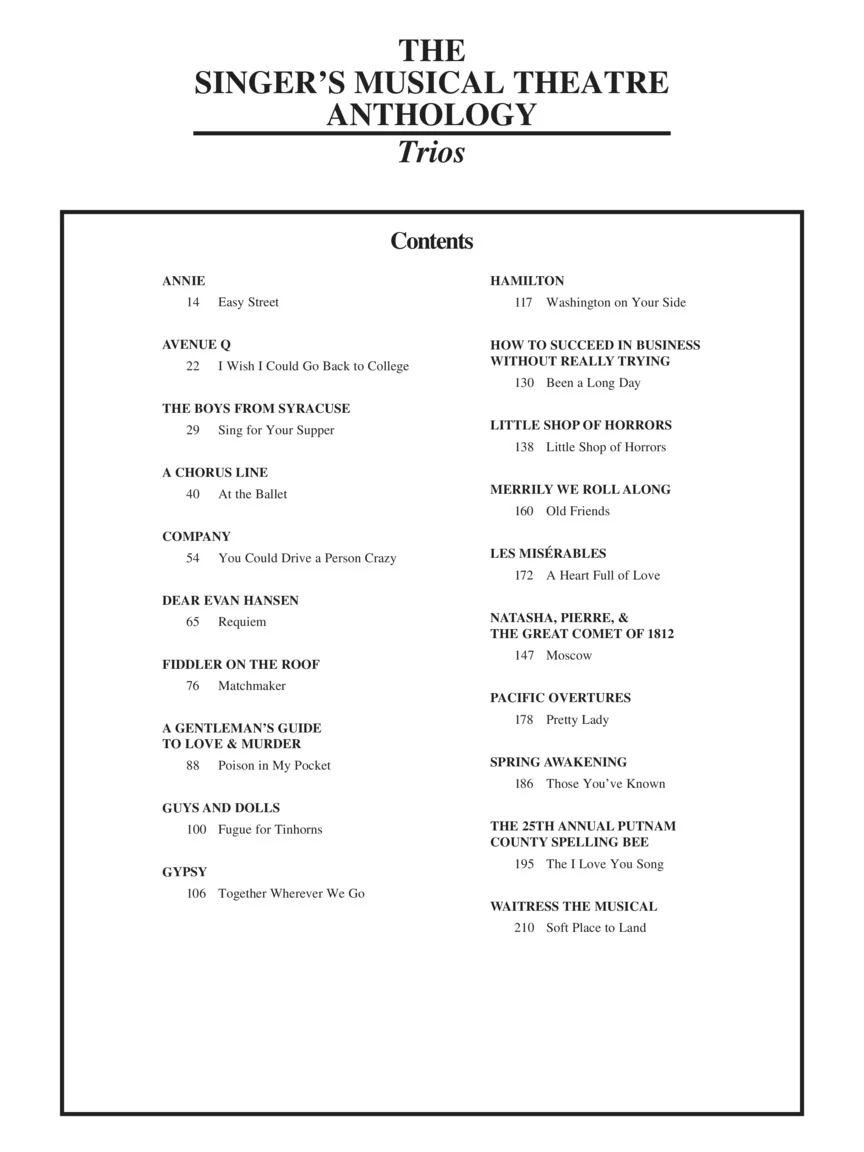 Singer's Musical Theatre Anthology Trios - Image 3