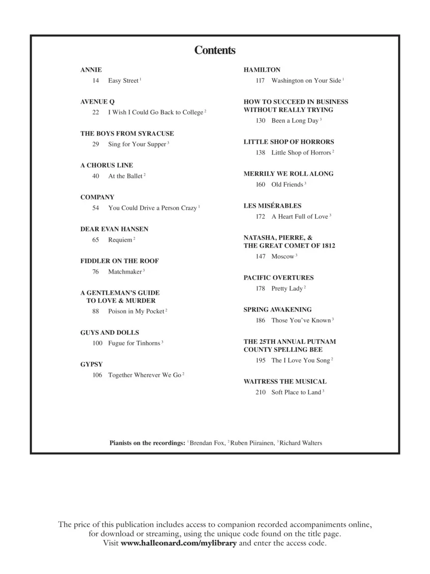 Singer's Musical Theatre Anthology: Trios - Book/Online Audio - Image 3