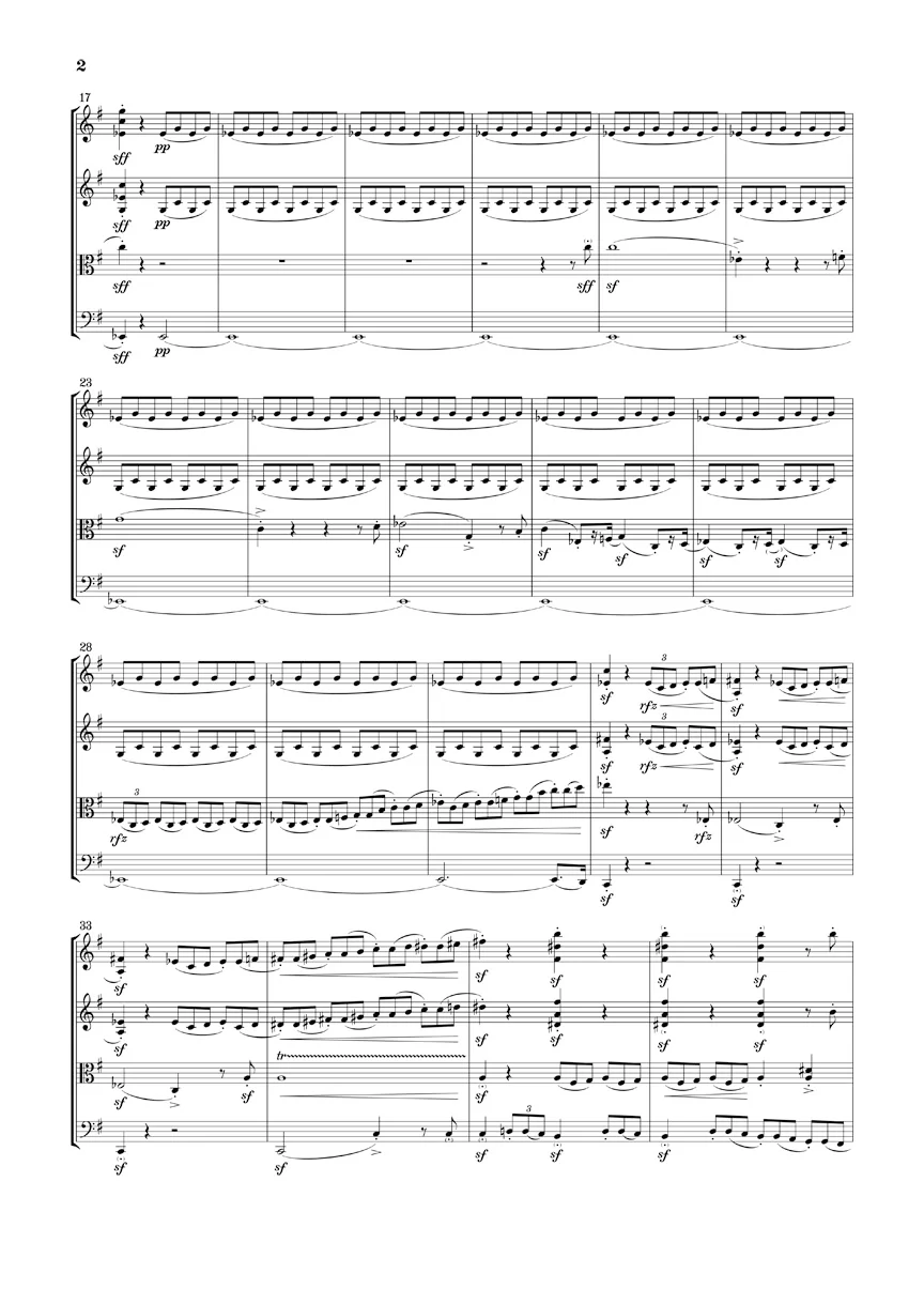 Smetana: String Quartet No. 1 in e minor (Study Score) - Image 3