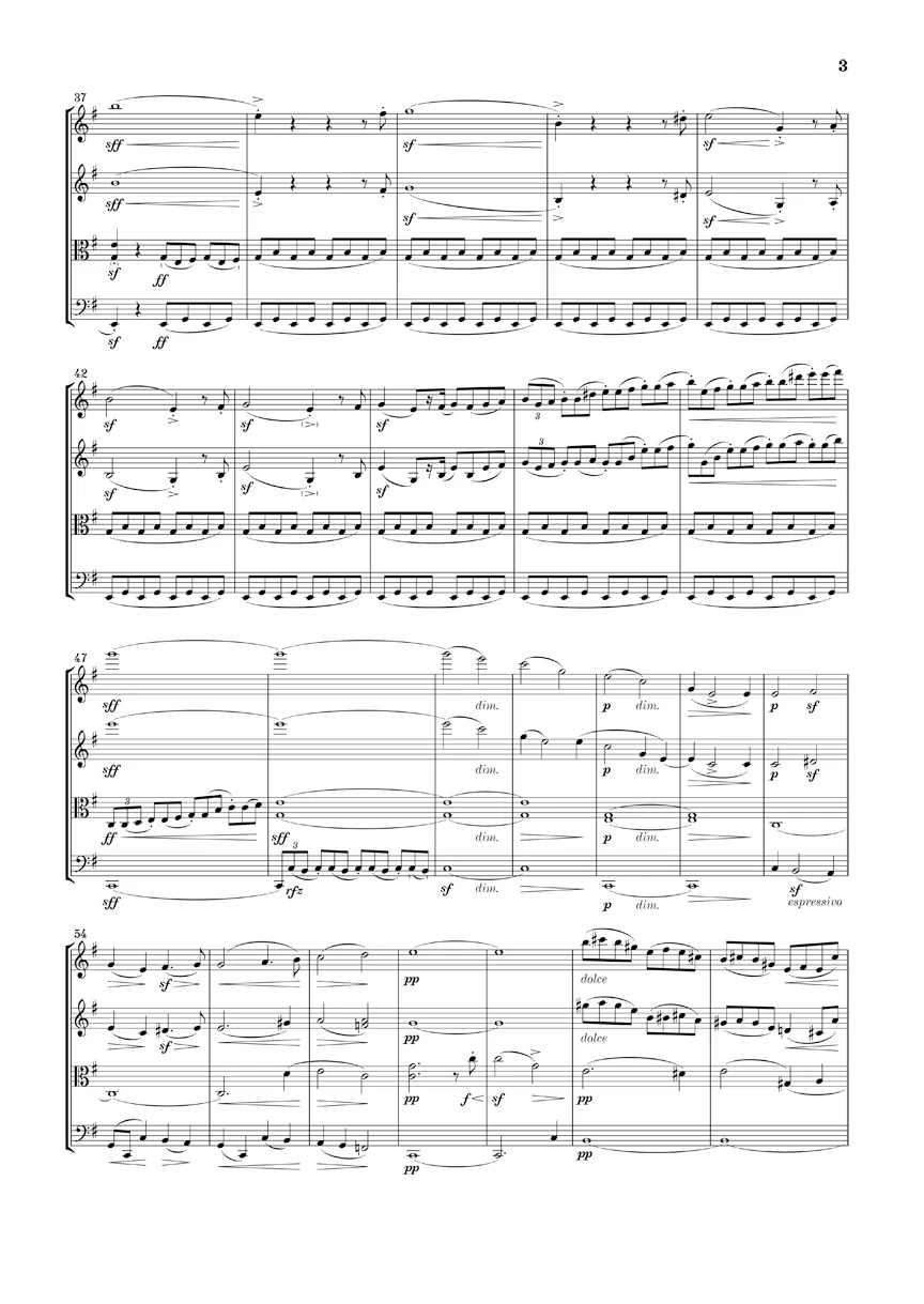 Smetana: String Quartet No. 1 in e minor (Study Score) - Image 4