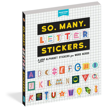 Stickers: So. Many. Letter Stickers.